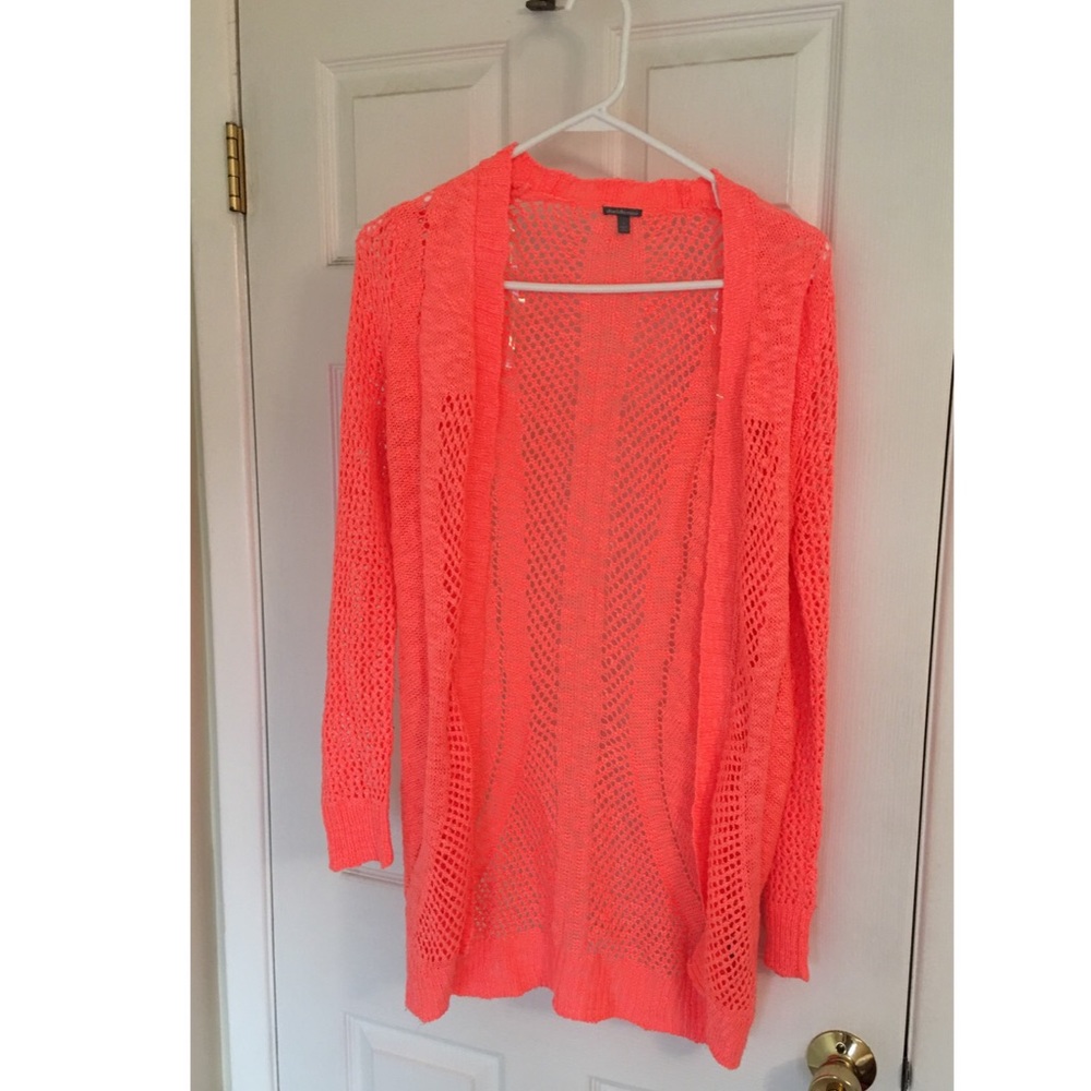 Charlotte Russe Bright Pink Cardigan